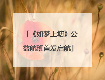 《如梦上塘》公益航班首发启航