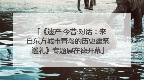 《遗产·今昔·对话：来自东方城市青岛的历史建筑巡礼》专题展在德开幕