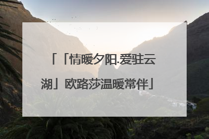「情暖夕阳.爱驻云湖」欧路莎温暖常伴