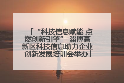 “科技信息赋能 点燃创新引擎” 淄博高新区科技信息助力企业创新发展培训会举办