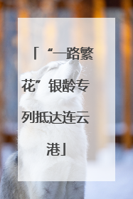 “一路繁花”银龄专列抵达连云港