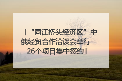 “同江桥头经济区”中俄经贸合作洽谈会举行 26个项目集中签约