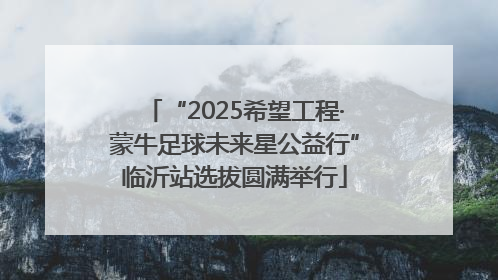 “2025希望工程·蒙牛足球未来星公益行”临沂站选拔圆满举行