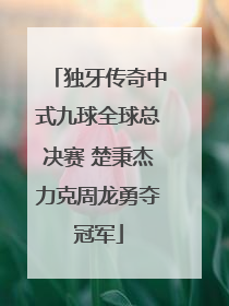 独牙传奇中式九球全球总决赛 楚秉杰力克周龙勇夺冠军