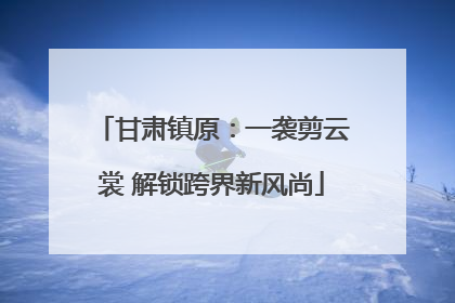 甘肃镇原：一袭剪云裳 解锁跨界新风尚