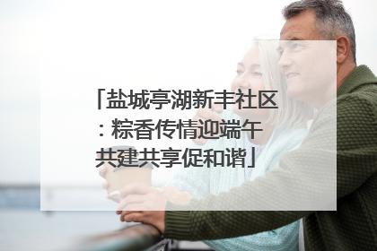 盐城亭湖新丰社区：粽香传情迎端午 共建共享促和谐
