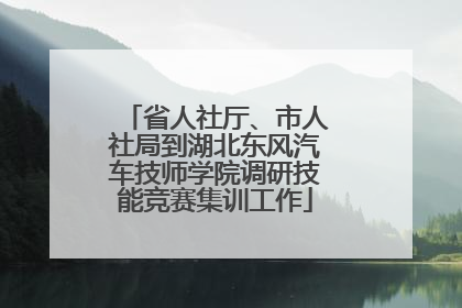 省人社厅、市人社局到湖北东风汽车技师学院调研技能竞赛集训工作