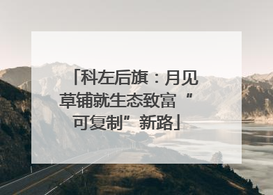 科左后旗：月见草铺就生态致富“可复制”新路