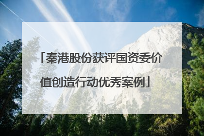 秦港股份获评国资委价值创造行动优秀案例