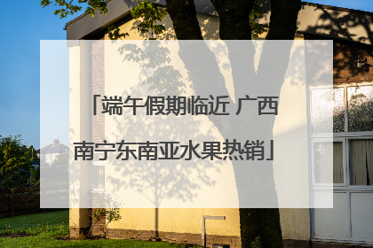 端午假期临近 广西南宁东南亚水果热销