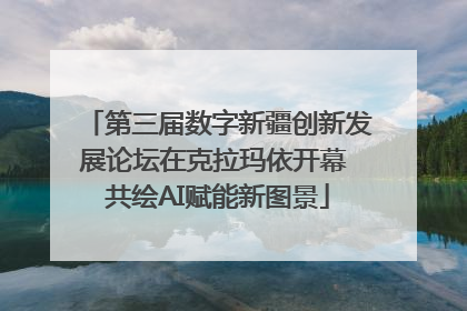 第三届数字新疆创新发展论坛在克拉玛依开幕 共绘AI赋能新图景