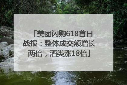 美团闪购618首日战报：整体成交额增长两倍，酒类涨18倍