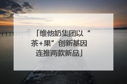 维他奶集团以“茶+果”创新基因连推两款新品