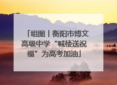 组图丨衡阳市博文高级中学“喊楼送祝福”为高考加油