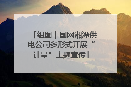 组图｜国网湘潭供电公司多形式开展“计量”主题宣传