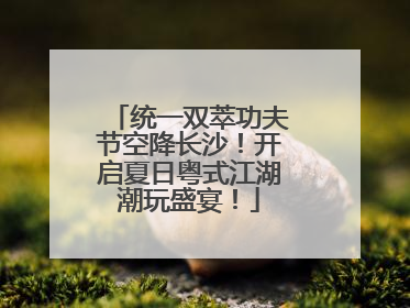 统一双萃功夫节空降长沙！开启夏日粤式江湖潮玩盛宴！