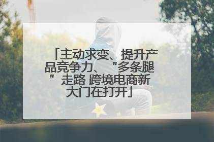 主动求变、提升产品竞争力、“多条腿”走路 跨境电商新大门在打开