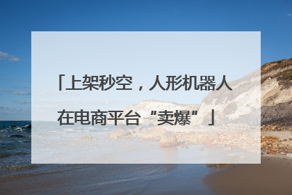 上架秒空，人形机器人在电商平台“卖爆”
