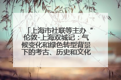 上海市社联等主办“伦敦-上海双城记：气候变化和绿色转型背景下的考古、历史和文化遗产”学术对话