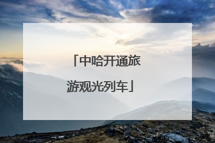 中哈开通旅游观光列车