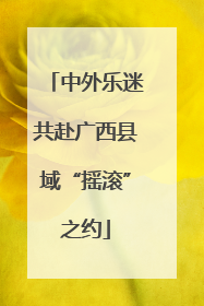 中外乐迷共赴广西县域“摇滚”之约