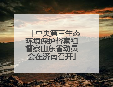 中央第三生态环境保护督察组督察山东省动员会在济南召开