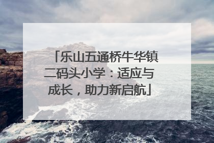 乐山五通桥牛华镇二码头小学：适应与成长，助力新启航