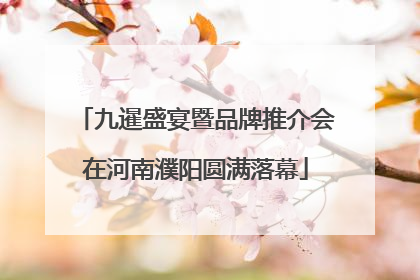 九暹盛宴暨品牌推介会在河南濮阳圆满落幕