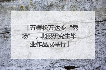 五棵松万达变“秀场”，北服研究生毕业作品展举行