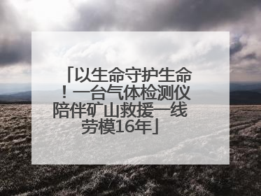 以生命守护生命！一台气体检测仪陪伴矿山救援一线劳模16年