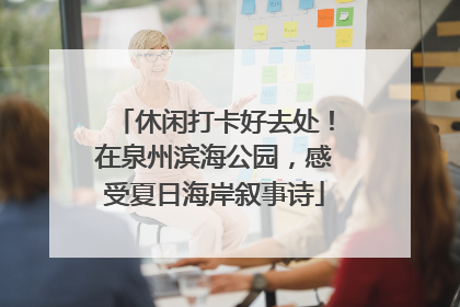 休闲打卡好去处！在泉州滨海公园，感受夏日海岸叙事诗