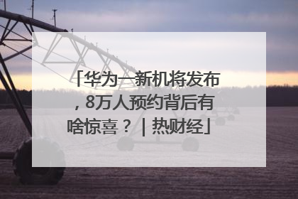 华为一新机将发布，8万人预约背后有啥惊喜？｜热财经