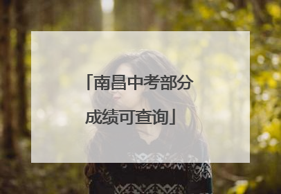 南昌中考部分成绩可查询