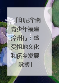 印尼华裔青少年福建漳州行：感受祖地文化和侨乡发展脉搏