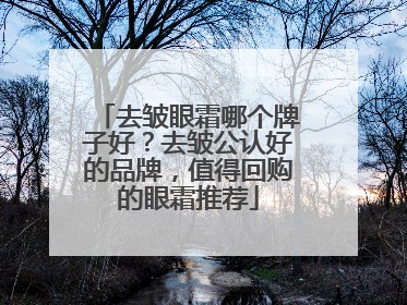 去皱眼霜哪个牌子好？去皱公认好的品牌，值得回购的眼霜推荐