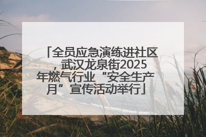 全员应急演练进社区，武汉龙泉街2025年燃气行业“安全生产月”宣传活动举行
