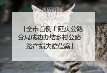 全市首例！延庆公路分局成功办结乡村公路路产损失赔偿案