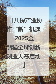 共探产业协作“新”机遇 2025金熊猫全球创新创业大赛启动
