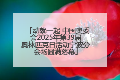 动就一起 中国奥委会2025年第39届奥林匹克日活动宁波分会场圆满落幕