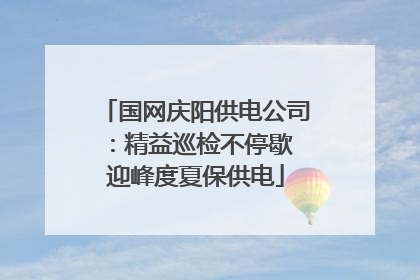 国网庆阳供电公司：精益巡检不停歇 迎峰度夏保供电