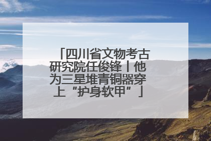 四川省文物考古研究院任俊锋丨他为三星堆青铜器穿上“护身软甲”