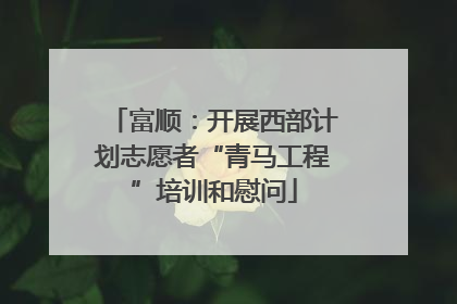 富顺：开展西部计划志愿者“青马工程”培训和慰问