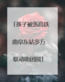 孩子被落高铁 曲阜东站多方联动助团圆