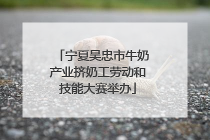 宁夏吴忠市牛奶产业挤奶工劳动和技能大赛举办