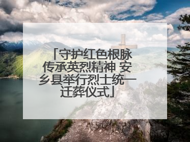 守护红色根脉 传承英烈精神 安乡县举行烈士统一迁葬仪式