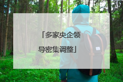 多家央企领导密集调整