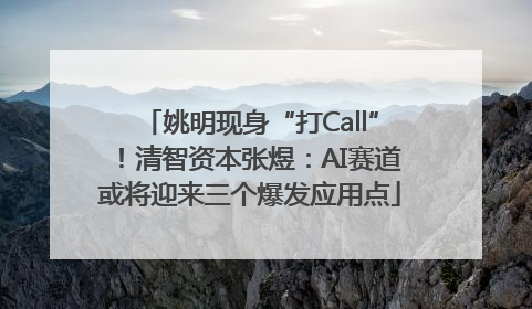 姚明现身“打Call”！清智资本张煜：AI赛道或将迎来三个爆发应用点