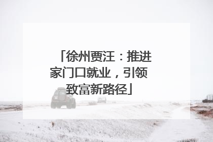 徐州贾汪：推进家门口就业，引领致富新路径