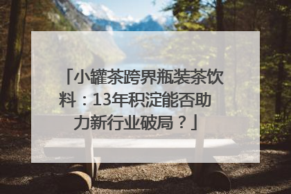小罐茶跨界瓶装茶饮料：13年积淀能否助力新行业破局？