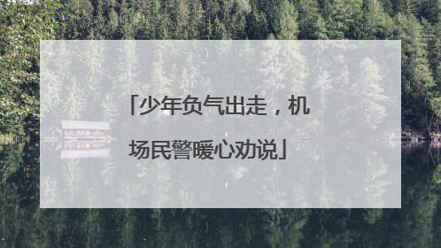 少年负气出走，机场民警暖心劝说